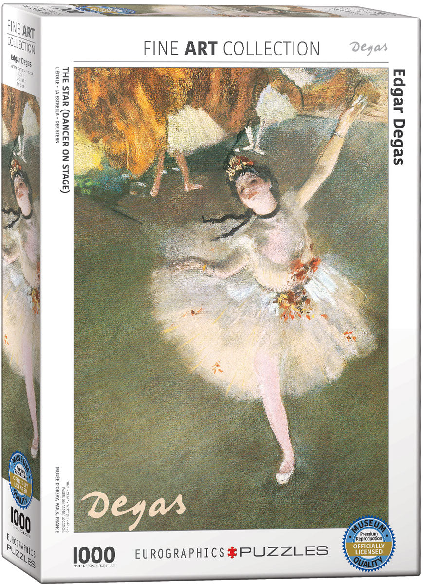 Edgar Degas&#39; The Star (Dancing on Stage) 1000 Piece Puzzle - Quick Ship - Puzzlicious.com