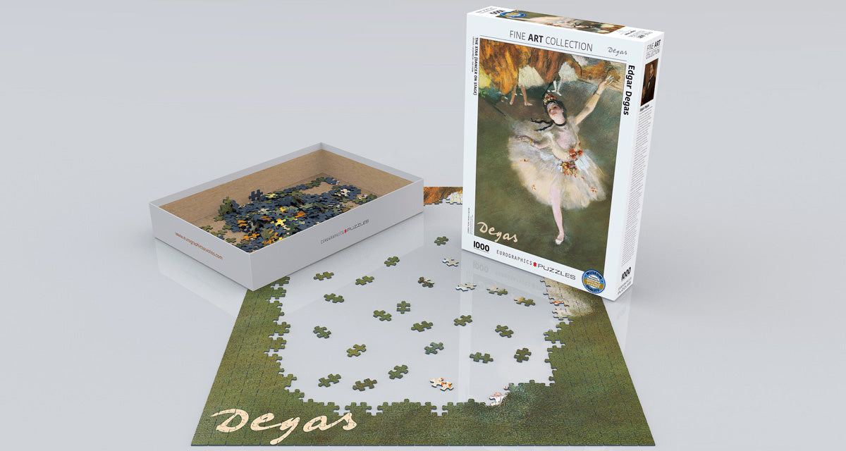 Edgar Degas' The Star (Dancing on Stage) 1000 Piece Puzzle - Quick Ship - Puzzlicious.com