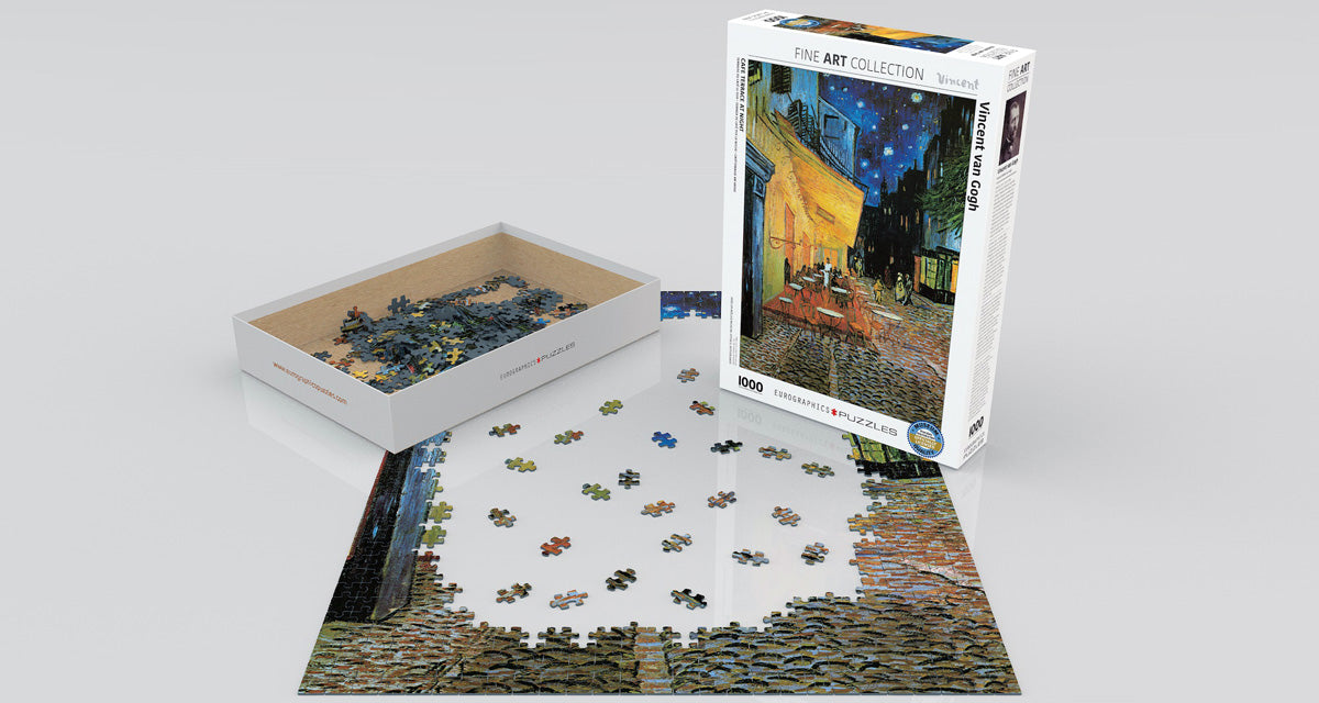 Van Gogh's Cafe' Terrace at Night 1000 Piece Puzzle - Quick Ship - Puzzlicious.com
