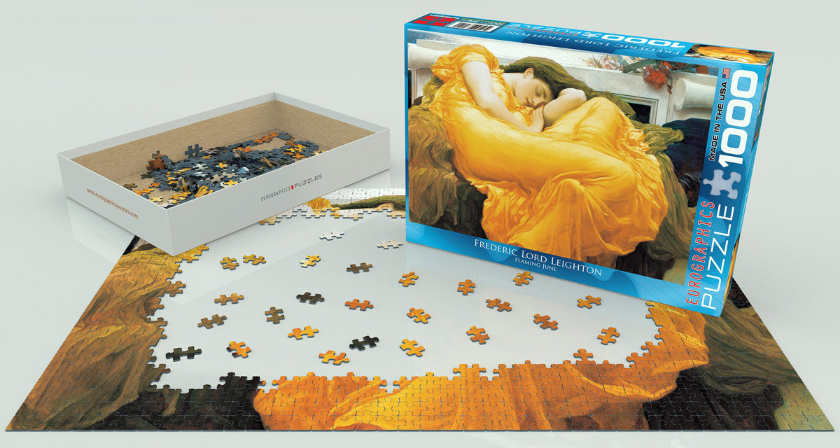 Frederick Leighton&#39;s Flaming June 1000 Piece Puzzle - Quick Ship - Puzzlicious.com