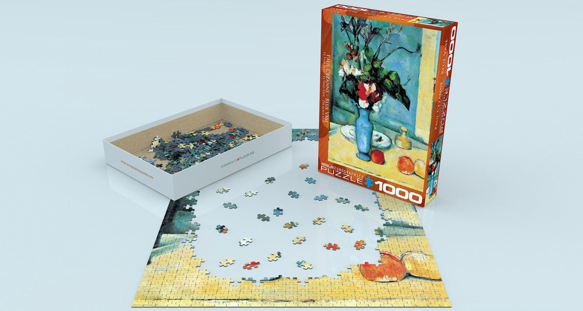 Cezanne&#39;s Blue Vase 1000 Piece Puzzle - Quick Ship - Puzzlicious.com