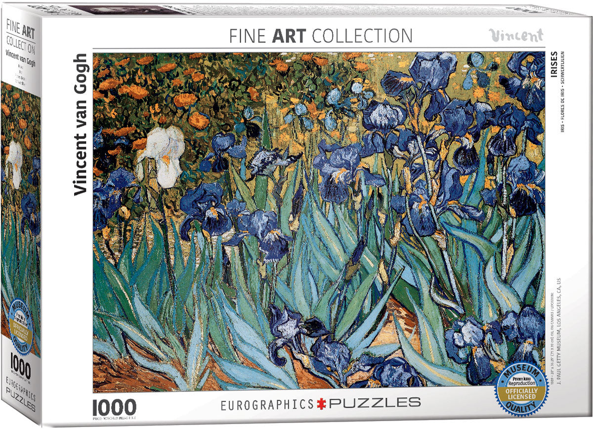 Van Gogh's Irises 1000 Piece Puzzle - Quick Ship - Puzzlicious.com