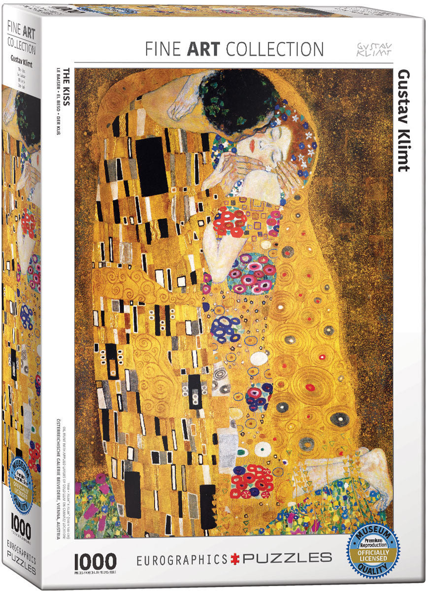 Klimt&#39;s The Kiss 1000 Piece Puzzle - Quick Ship - Puzzlicious.com