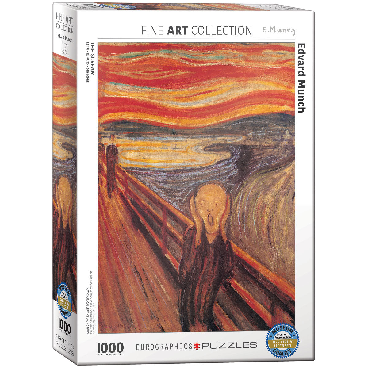Edvard Munch&#39;s The Scream 1000 Piece Puzzle - Quick Ship - Puzzlicious.com