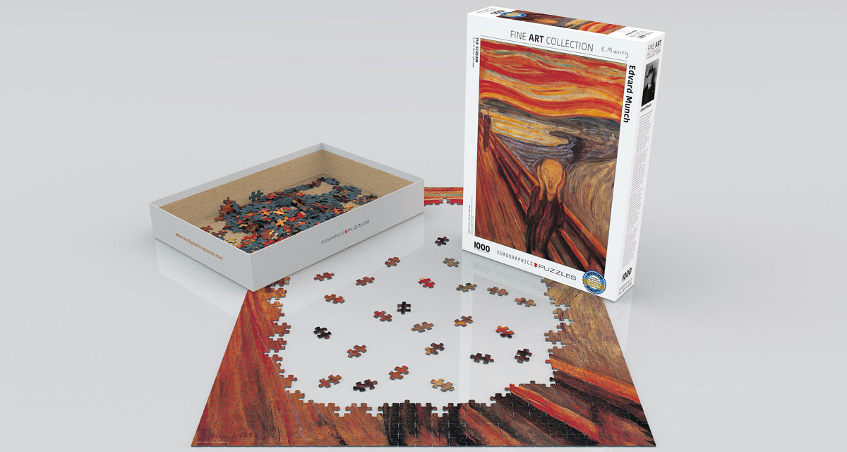 Edvard Munch&#39;s The Scream 1000 Piece Puzzle - Quick Ship - Puzzlicious.com