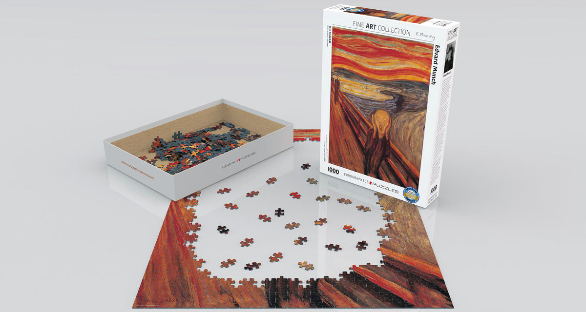 Edvard Munch's The Scream 1000 Piece Puzzle - Quick Ship - Puzzlicious.com