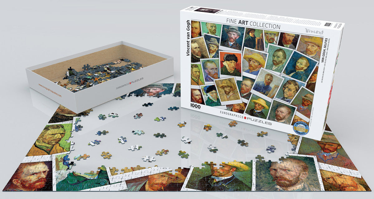 Van Gogh&#39;s Selfies 1000 Piece Puzzle - Quick Ship - Puzzlicious.com
