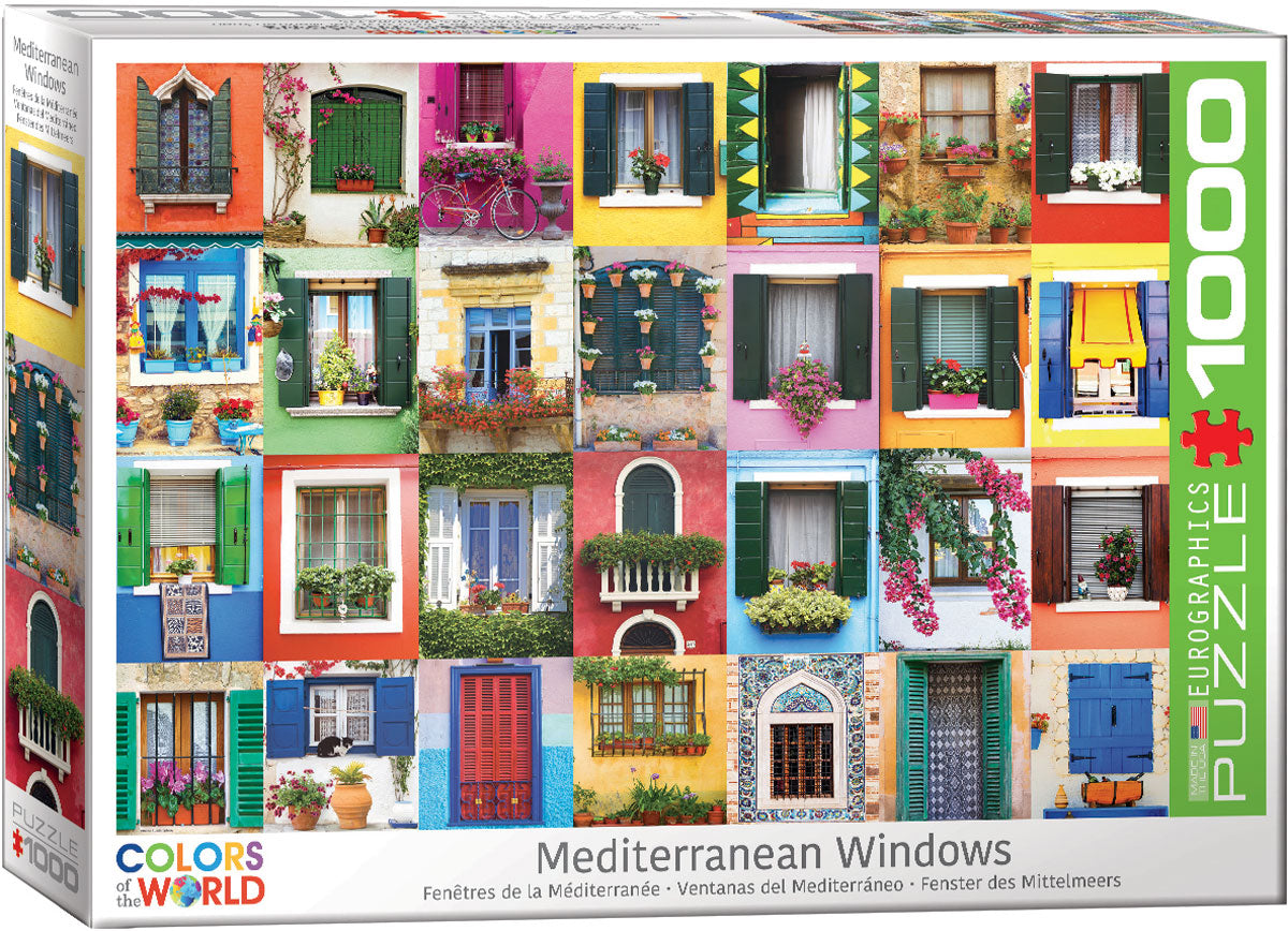 Mediterranean Windows 1000 Piece Puzzle - Puzzlicious.com