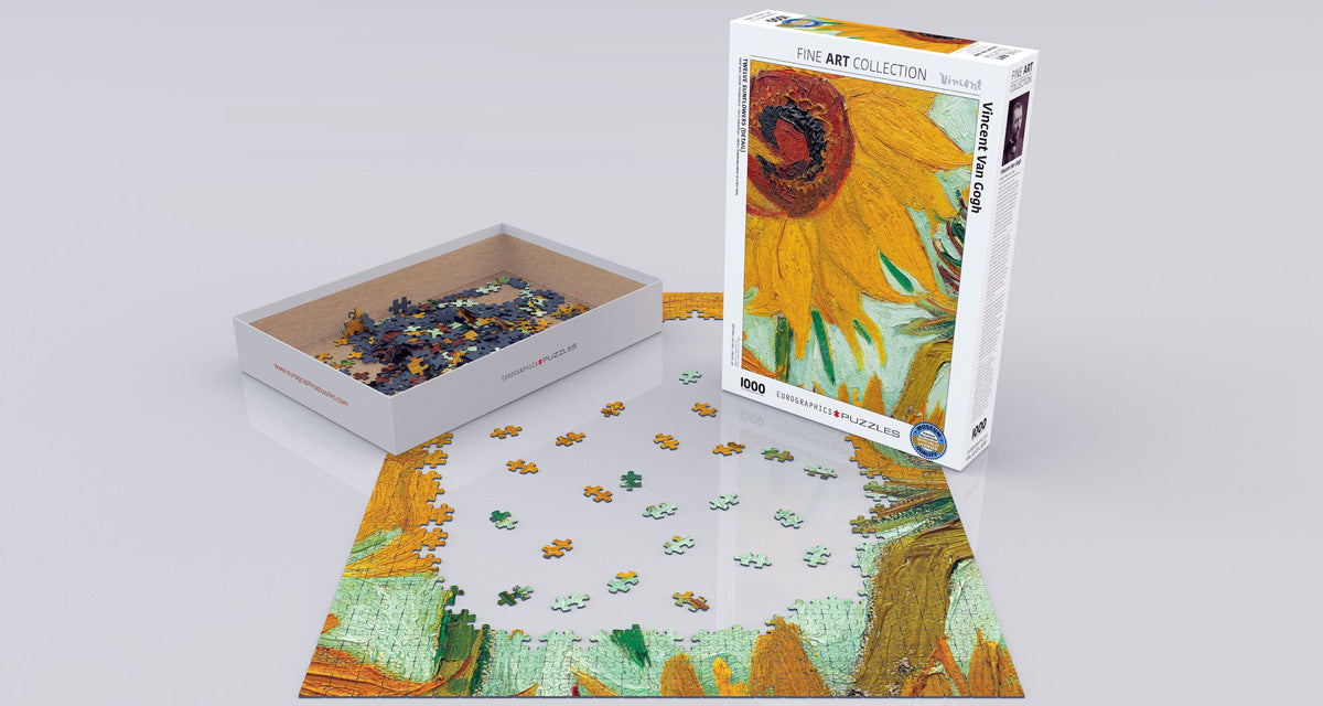 Van Gogh's Sunflower 1000 Piece Puzzle - Quick Ship - Puzzlicious.com