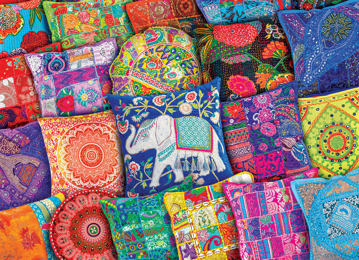 Indian Pillows 1000 Piece Puzzle - Quick Ship - Puzzlicious.com
