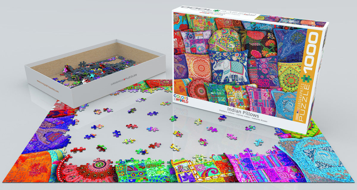 Indian Pillows 1000 Piece Puzzle - Quick Ship - Puzzlicious.com