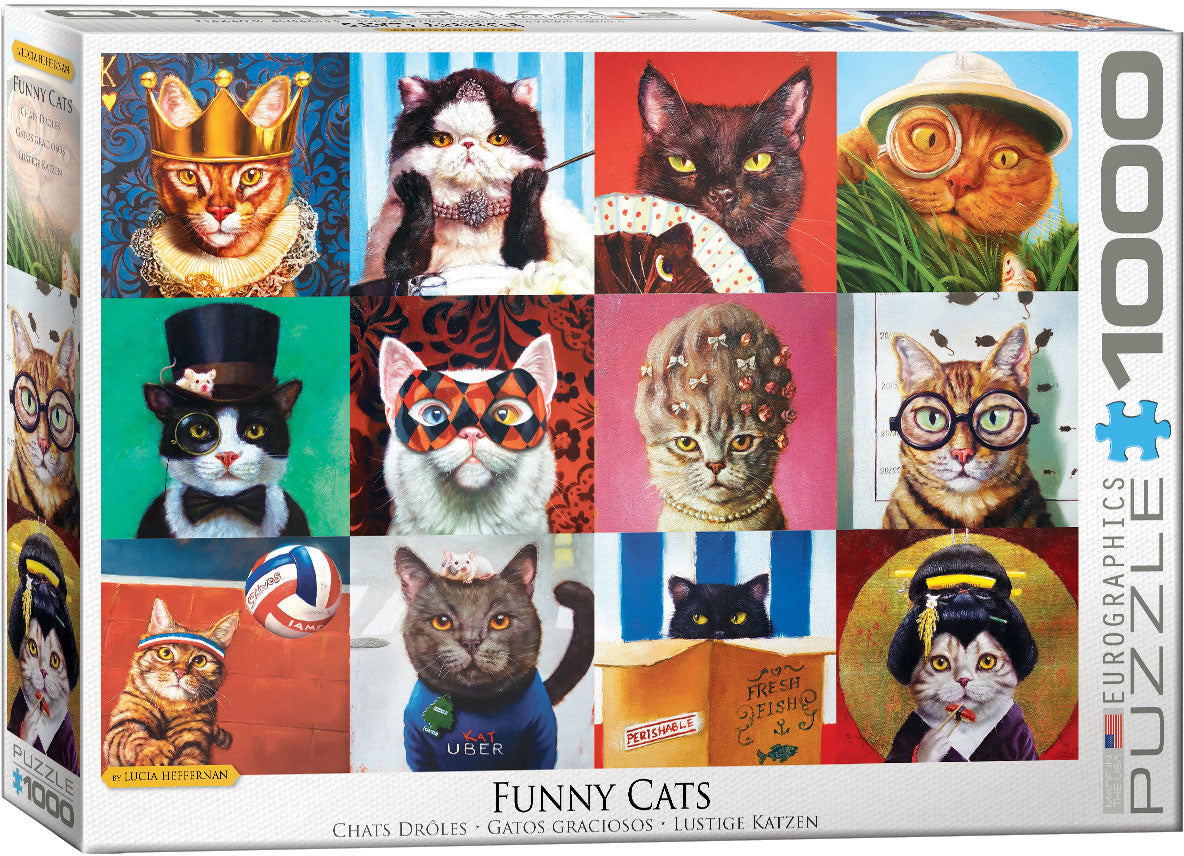 Funny Cats 1000 Piece Puzzle Quick Ship