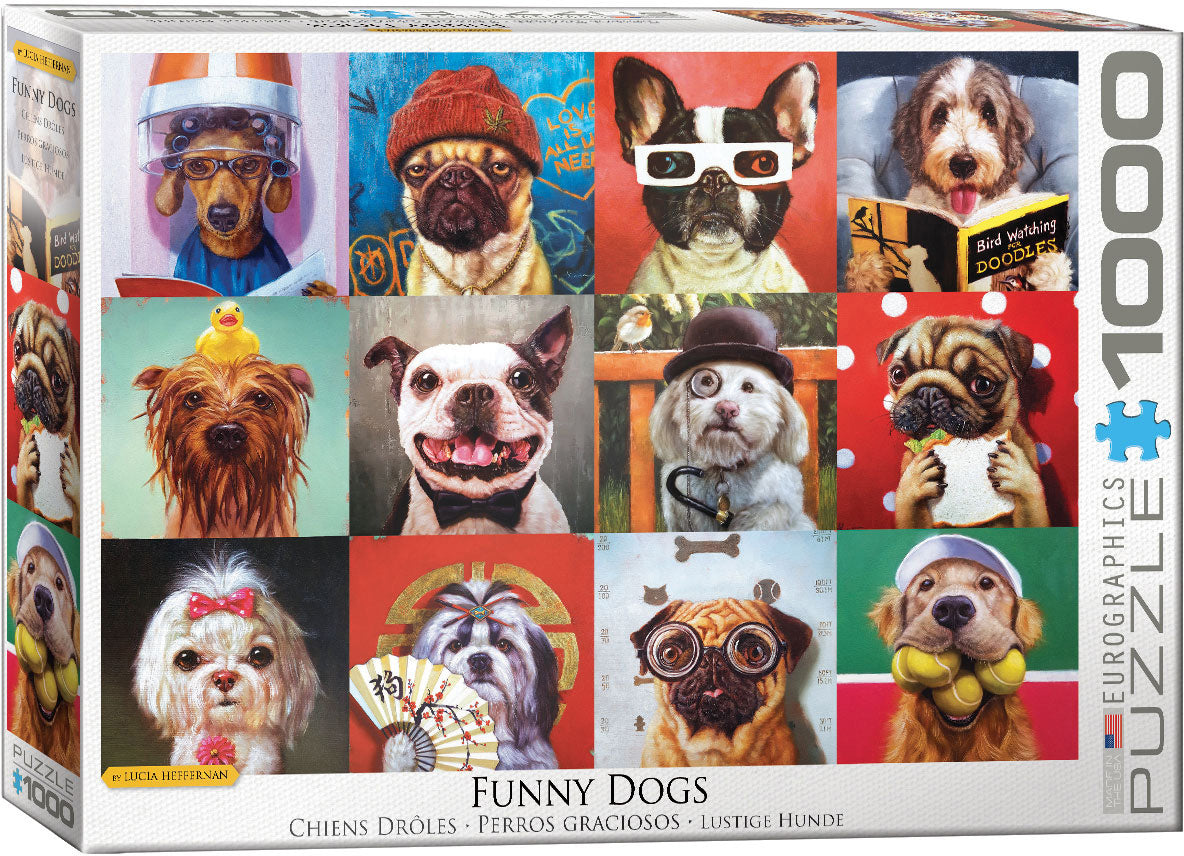 Funny Dogs 1000 Piece Puzzle - Quick Ship - Puzzlicious.com