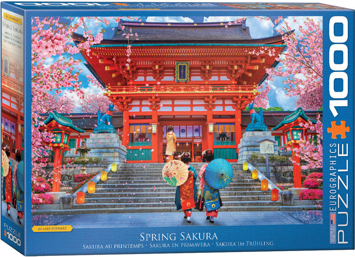 Spring Sakura 1000 Piece Puzzle - Quick Ship - Puzzlicious.com