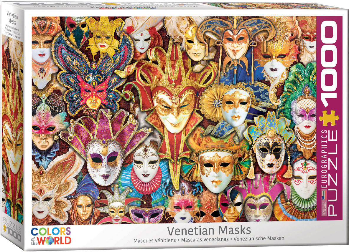 Venetian Masks 1000 Piece Puzzle - Quick Ship - Puzzlicious.com