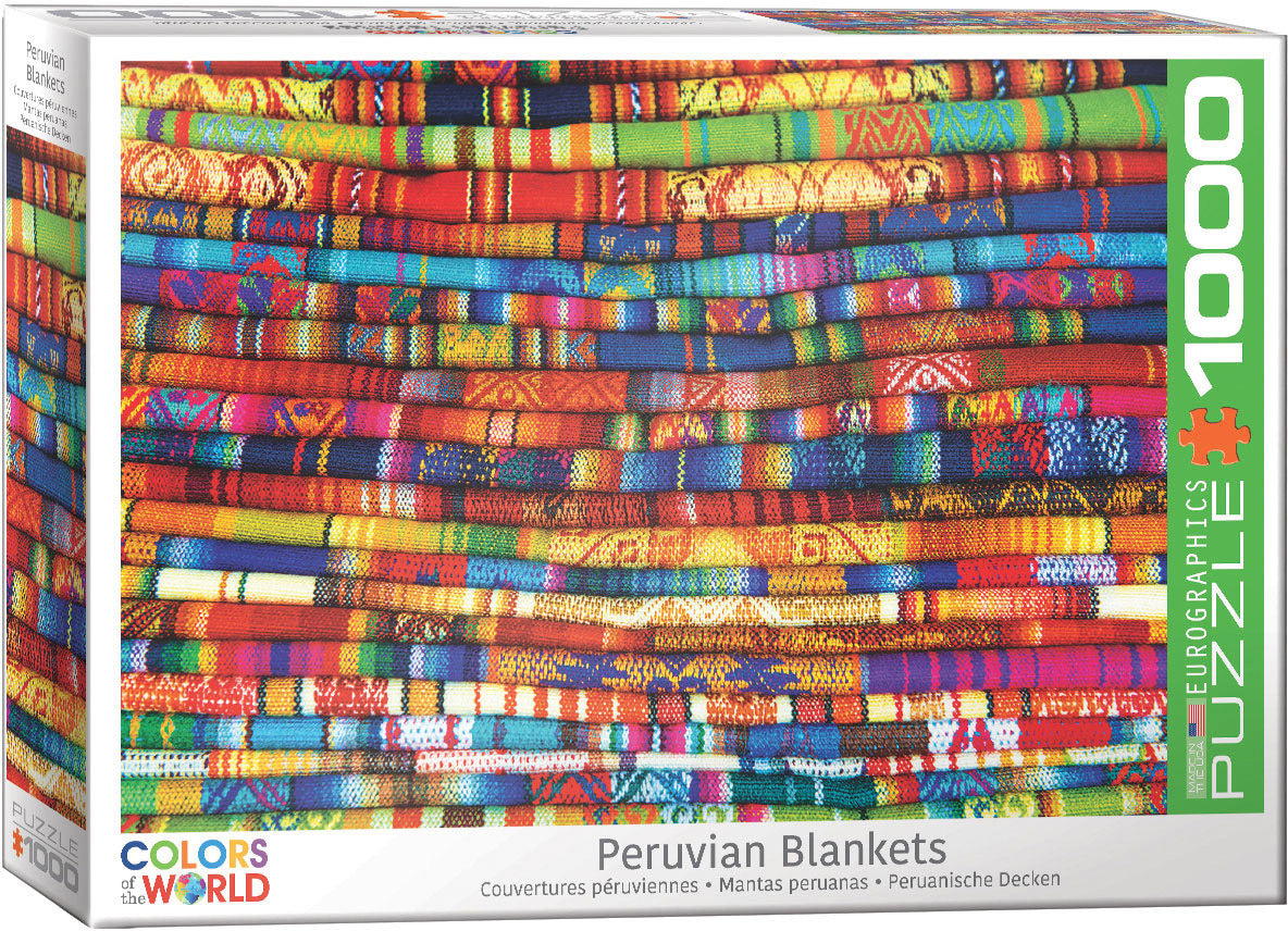 Peruvian Blankets 1000 Piece Puzzle - Quick Ship - Puzzlicious.com