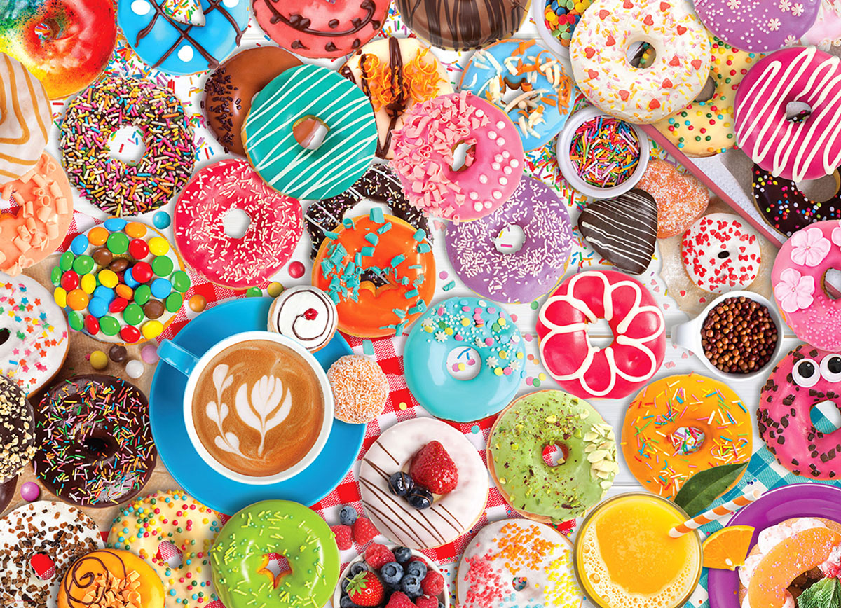 Eurographics Donut Party 1000 Piece Puzzle - Quick Ship - Puzzlicious.com