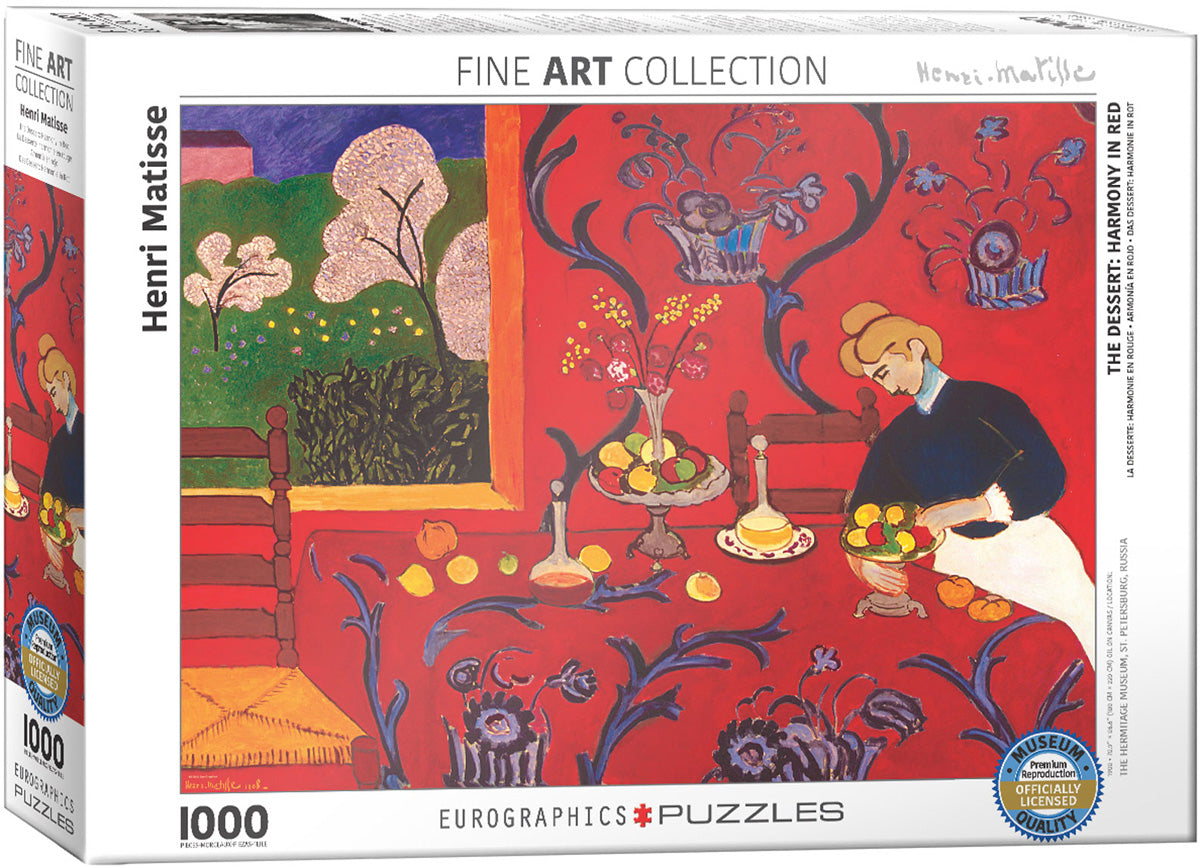 Matisse&#39;s Harmony in Red 1000 Piece Puzzle - Quick Ship - Puzzlicious.com