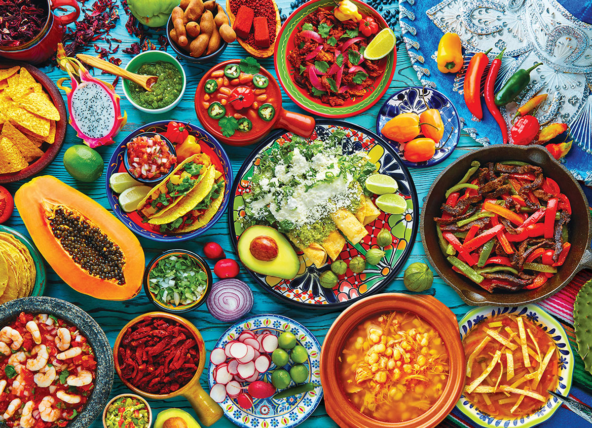 Mexican Table 1000 Piece Puzzle - Quick Ship - Puzzlicious.com