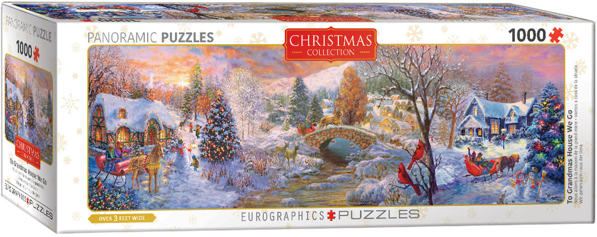 To Grandma's House We Go Panoramic 1000 Piece Puzzle - Puzzlicious.com