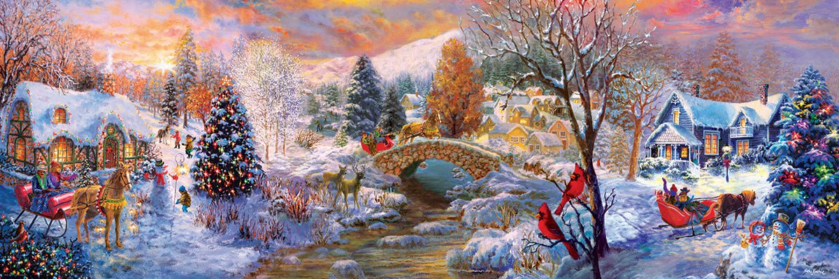 To Grandma's House We Go Panoramic 1000 Piece Puzzle - Puzzlicious.com