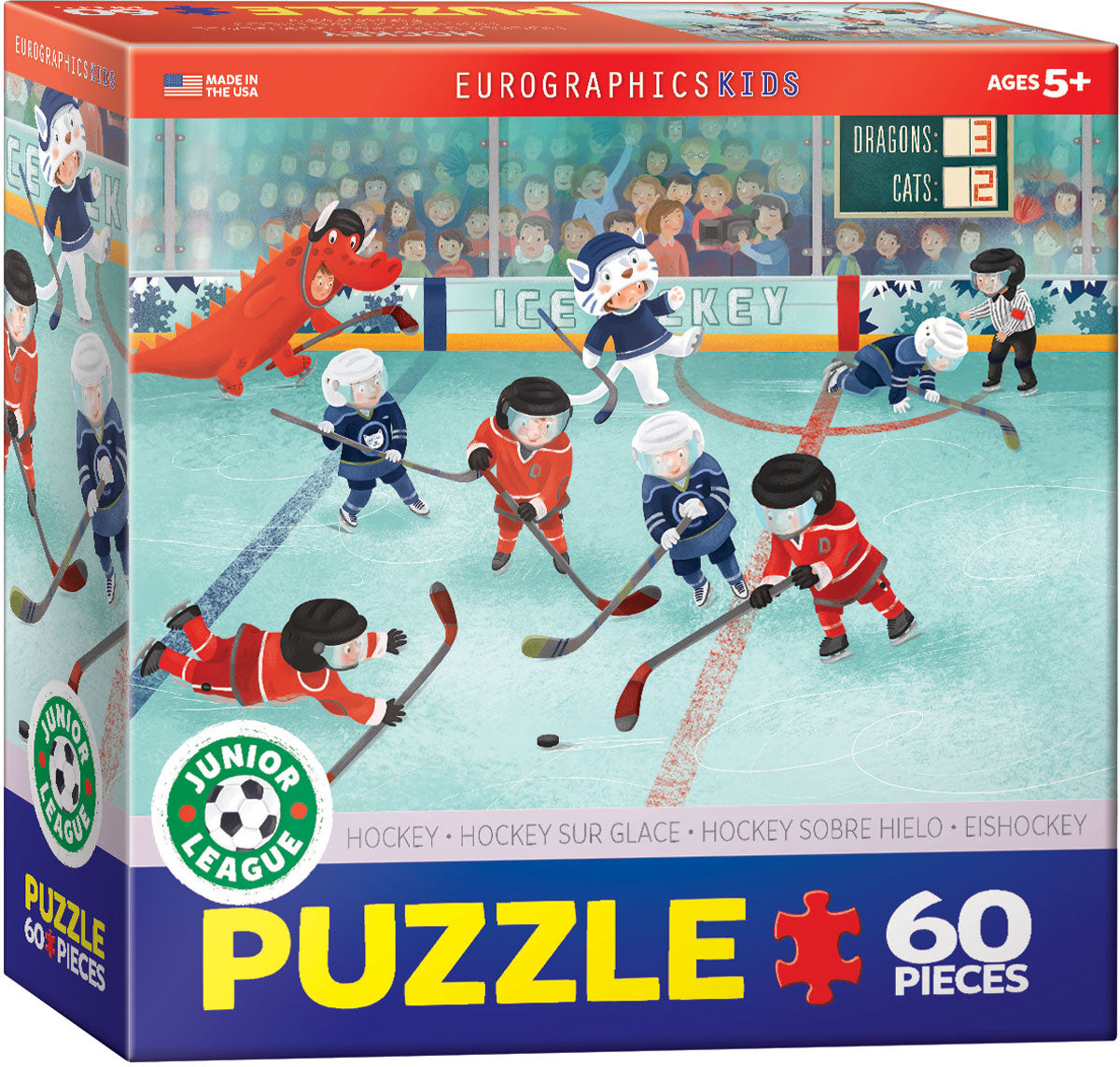 Junior League Hockey 60 Piece Puzzle - Quick Ship - Puzzlicious.com