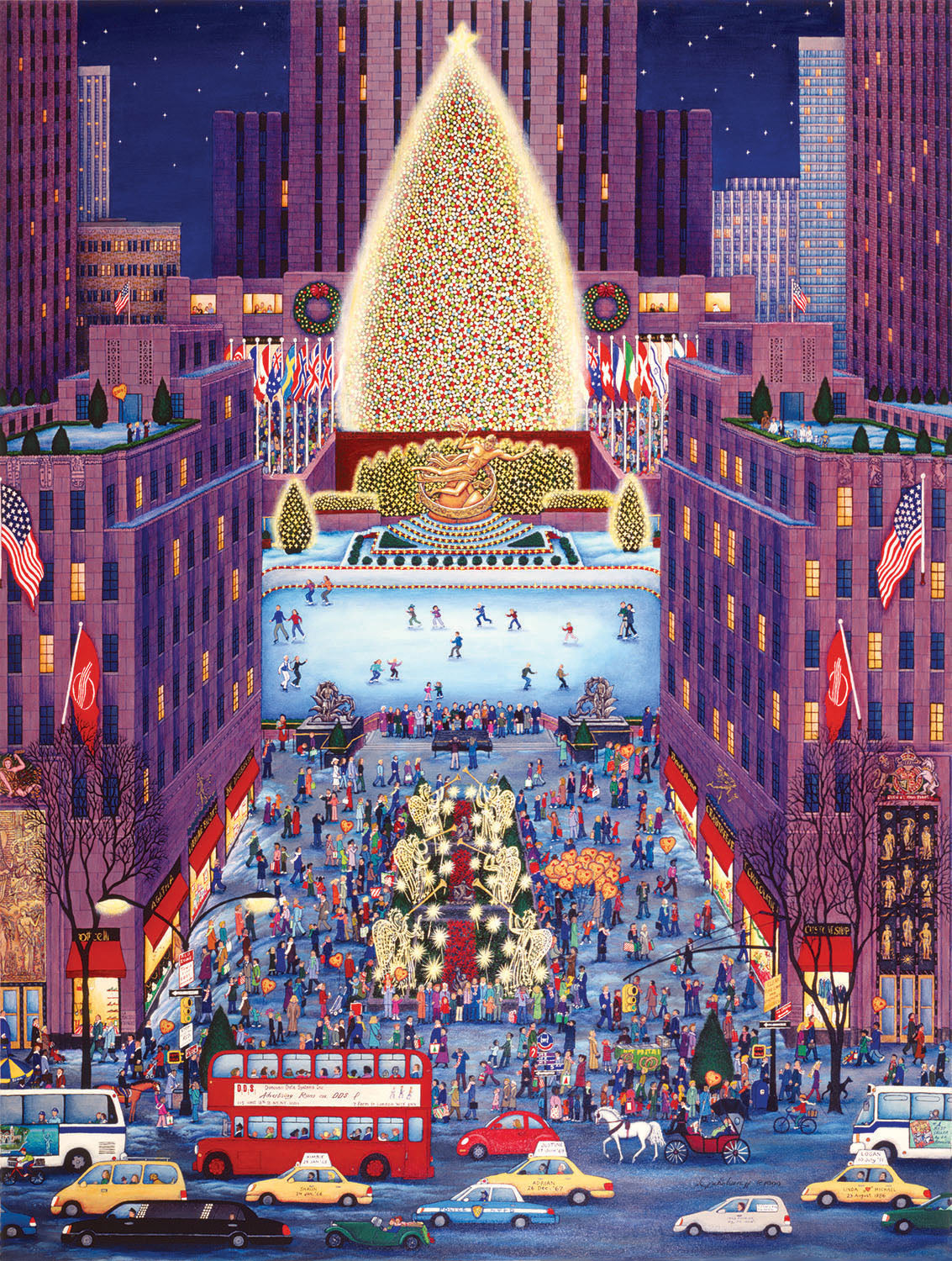 Rockefeller Center 500 Piece Puzzle - Puzzlicious.com
