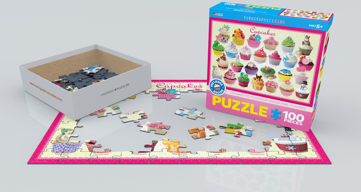 Eurographics Cupcakes 100 Piece Puzzle (Small Box) - Quick Ship - Puzzlicious.com