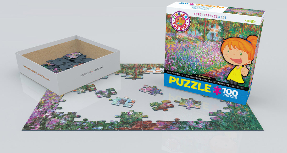 Claude Monet's Monet's Garden 100 Piece Puzzle - Quick Ship - Puzzlicious.com