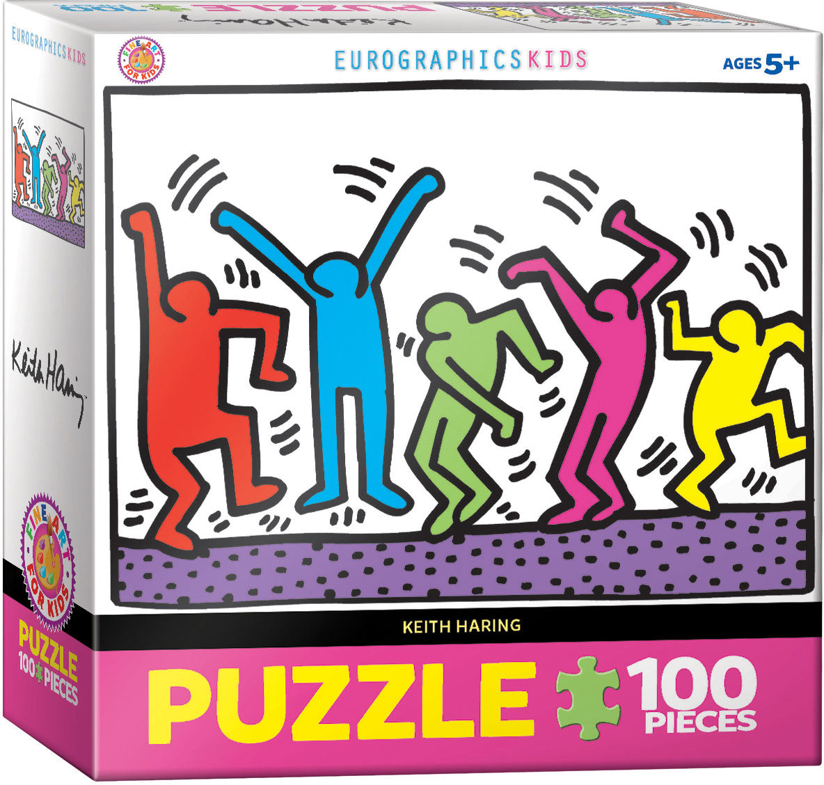 Keith Haring Dancing 100 Piece Puzzle - Quick Ship - Puzzlicious.com