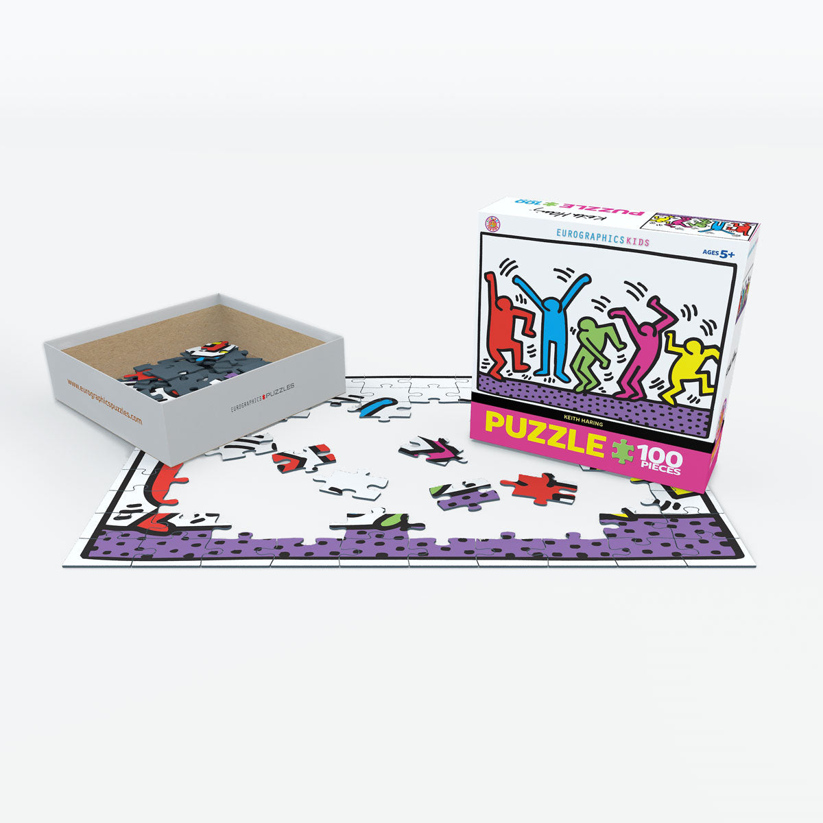 Keith Haring Dancing 100 Piece Puzzle - Quick Ship - Puzzlicious.com
