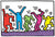 Keith Haring Dancing 100 Piece Puzzle - Quick Ship - Puzzlicious.com