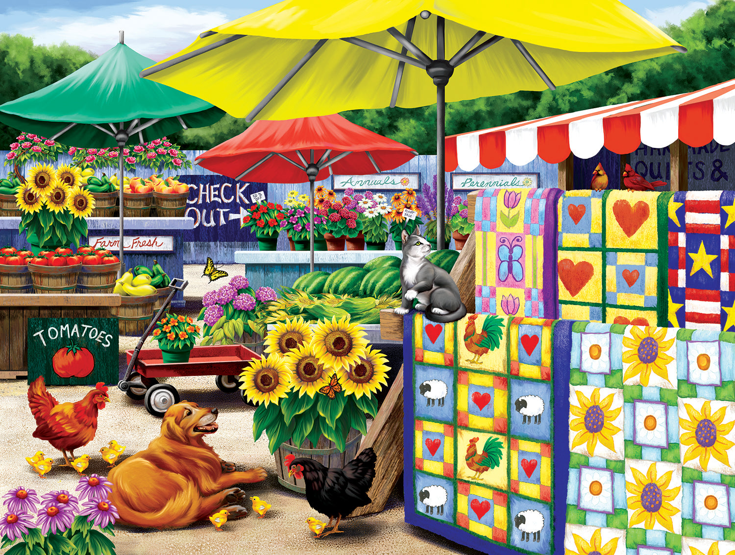 Farm Stand 300 Piece Puzzle - Quick Ship - Puzzlicious.com