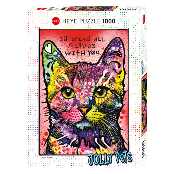 Jolly Pets: 9 Lives 1000 Piece Puzzle - Puzzlicious.com