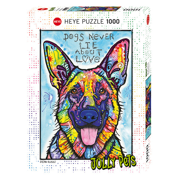 Jolly Pets: Dogs Never Lie 1000 Piece Puzzle - Quick Ship - Puzzlicious.com