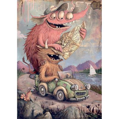 Zozoville: Road Trippin&#39; 2000 Piece Puzzle - Quick Ship - Puzzlicious.com