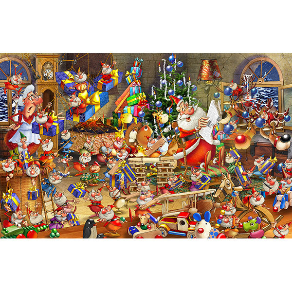 Ruyer's Christmas Chaos 1000 Piece Puzzle - Puzzlicious.com