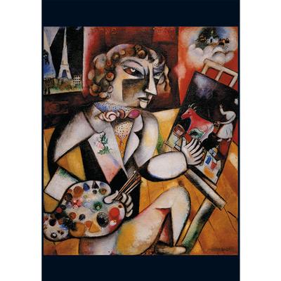 Marc Chagall's Self-Portrait with Seven Fingers 1000 Piece Puzzle - Puzzlicious.com