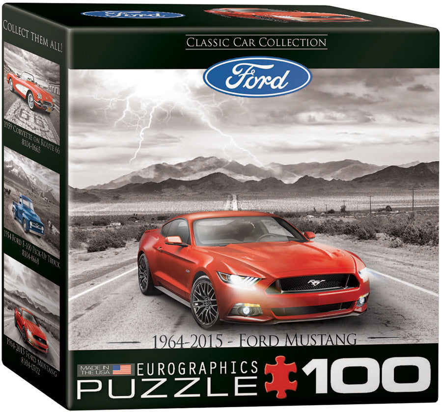 2015 Ford Mustang GT Fifty Years of Power 100 Piece Mini Puzzle - Quick Ship - Puzzlicious.com