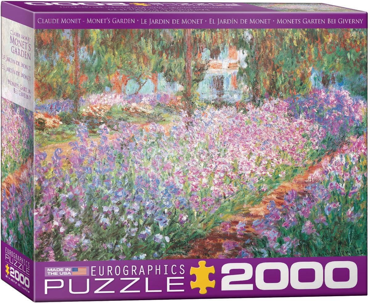 Claude Monet's Monet's Garden 2000 Piece Puzzle - Quick Ship - Puzzlicious.com
