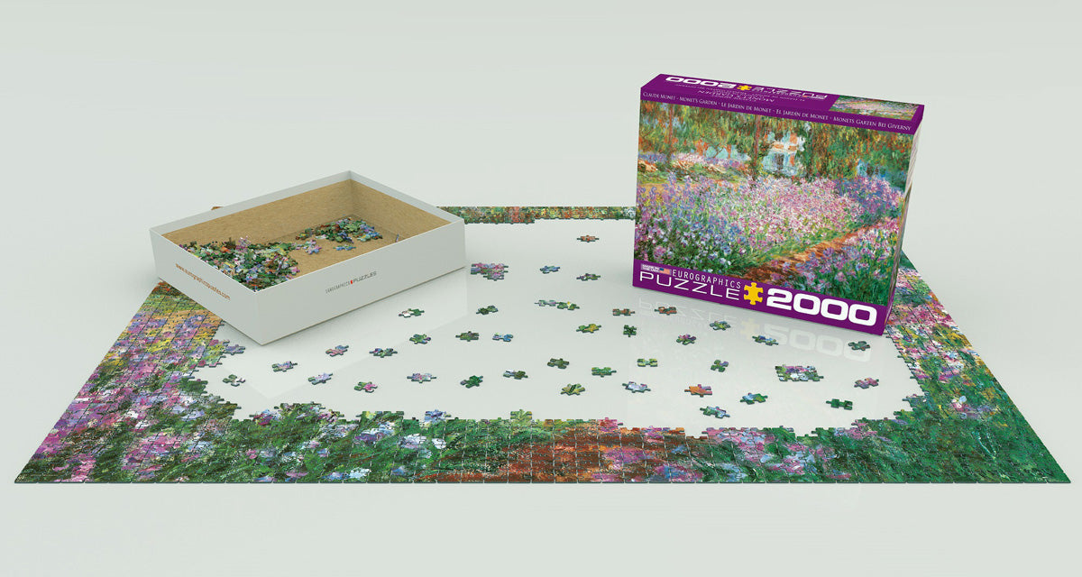 Claude Monet's Monet's Garden 2000 Piece Puzzle - Quick Ship - Puzzlicious.com