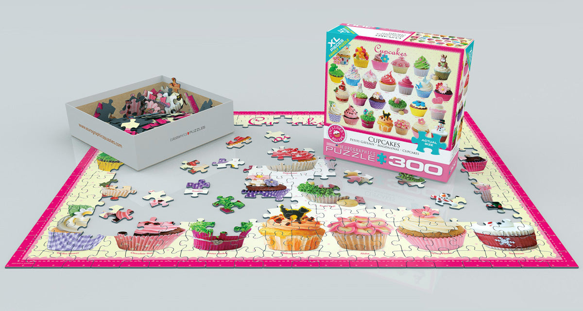 Eurographics Cupcakes 300 Piece Puzzle (Small Box) - Quick Ship - Puzzlicious.com