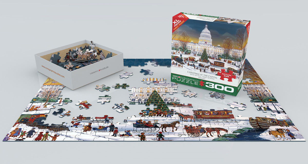 Christmas at the Capitol 300 Piece Puzzle - Quick Ship - Puzzlicious.com