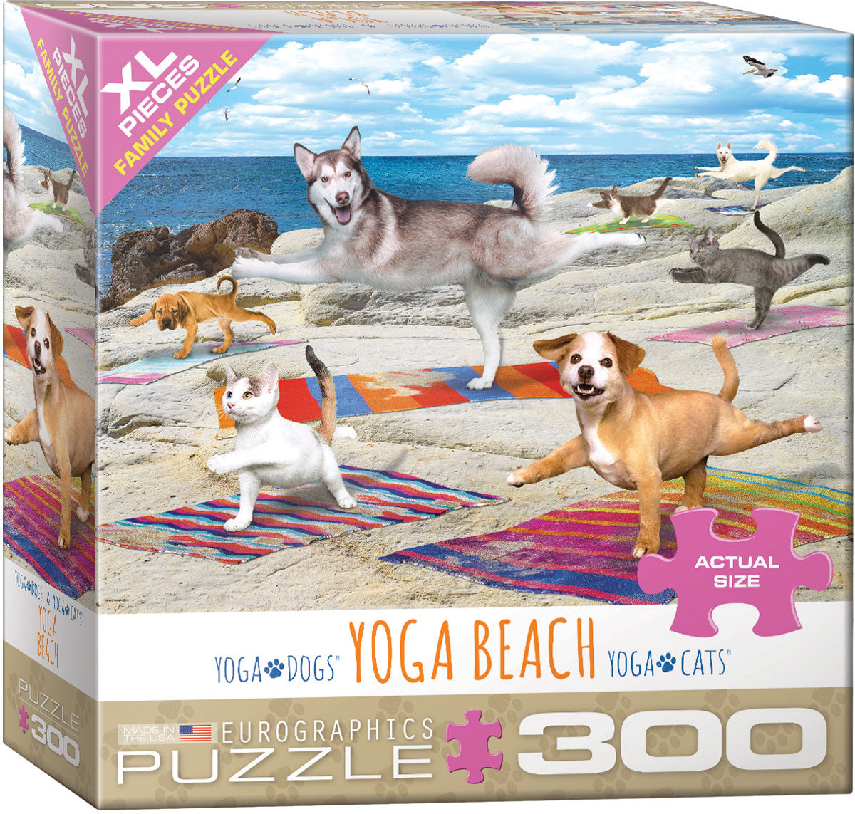 Yoga Beach 300 Piece Puzzle - Quick Ship - Puzzlicious.com