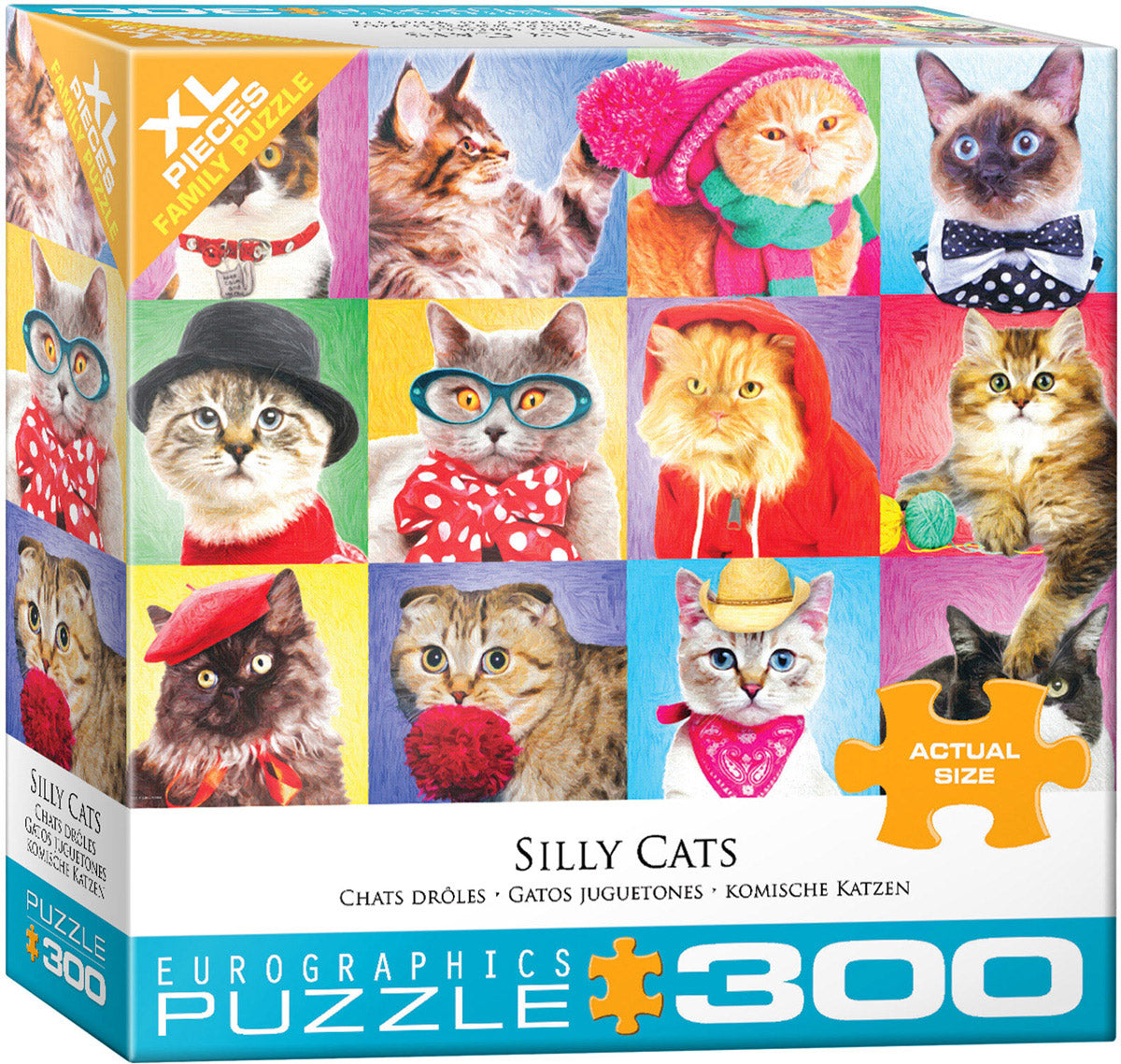 Silly Cats 300 Piece Puzzle - Quick Ship - Puzzlicious.com