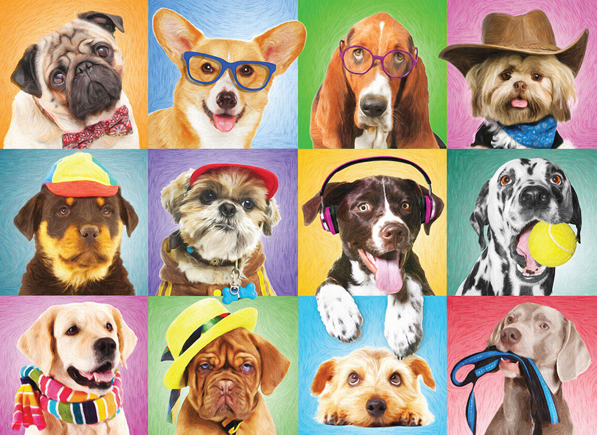 Silly Dogs 1000 Piece Puzzle - Quick Ship - Puzzlicious.com