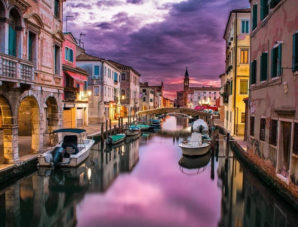 An Evening by the Canal 1000 Piece Jigsaw Puzzle - Quick Ship