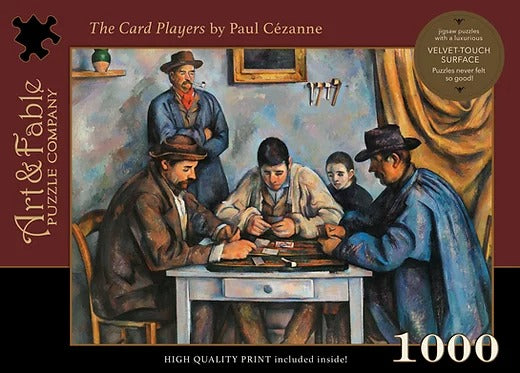 The Card Players 1000 Piece Puzzle - Quick Ship - Puzzlicious.com