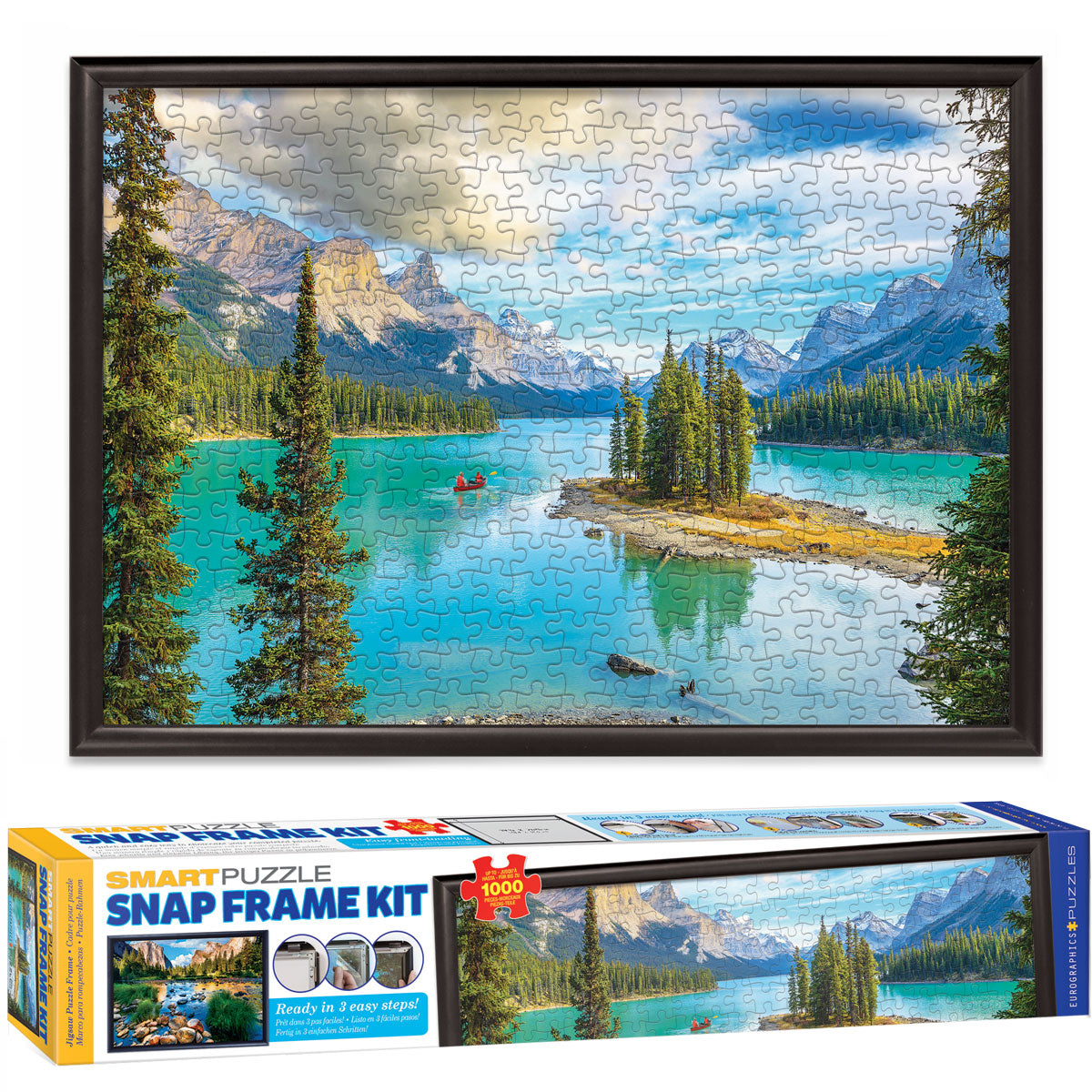 Smart Puzzle Snap Frame Easy Front-Loading Aluminum Frame Kit - Quick Ship - Puzzlicious.com