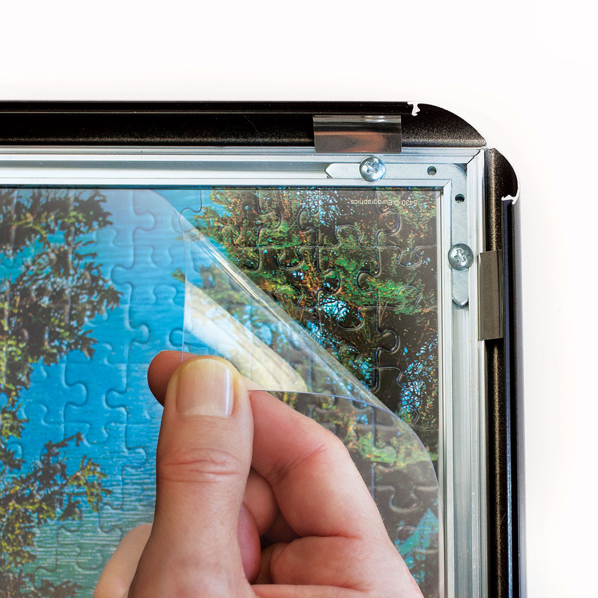 Smart Puzzle Snap Frame Easy Front-Loading Aluminum Frame Kit - Quick Ship - Puzzlicious.com